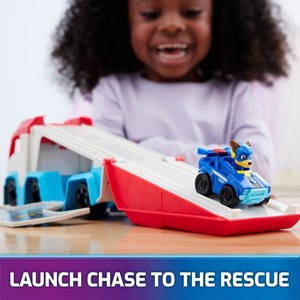 کامیون اسباب بازی سگ های نگهبان Paw Patrol به همراه ماشین چیس مدل Spin Master - Paw Patrol - Mighty Movie - Pup Squad - Patroller Toy Truck _ماشین اسباب بازی