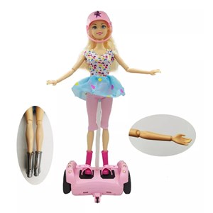 عروسک باربی اسکوتر سوار کنترلی 30 سانتی _عروسک