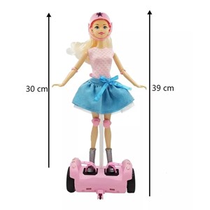 عروسک باربی اسکوتر سوار کنترلی 30 سانتی _عروسک