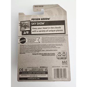 اسباب بازی ماکت هواپیما فلزی هات ویلز مدل 250_45 Hot Wheels Poison Arrow_ماشین اسباب بازی