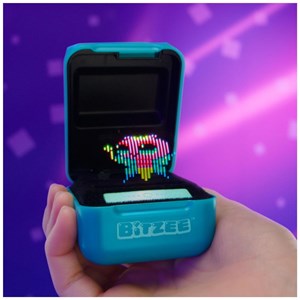 حیوون خانگی دیجیتالی بیتزی آبی مدل Spin Master - Bitzee - Magical Interactive Toy Digital Pet and Case with 20 Characters _دیجیتال