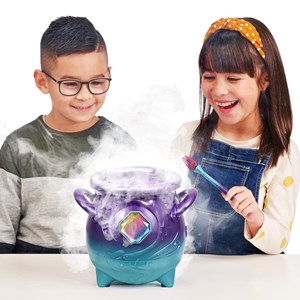 مجیک میکسیز دیگ جادویی با عروسک رباتیک سورپرایزی بنفش مدل Moose - Magic Mixies - Magic Cauldron Purple _عروسک رباتیک