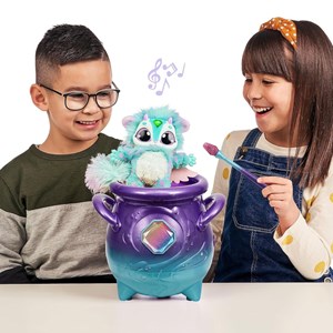 مجیک میکسیز دیگ جادویی با عروسک رباتیک سورپرایزی بنفش مدل Moose - Magic Mixies - Magic Cauldron Purple _عروسک رباتیک