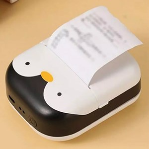 مینی پرینتر جیبی بدون نیاز به جوهر طرح پنگوئن _اسباب بازی دیجیتال