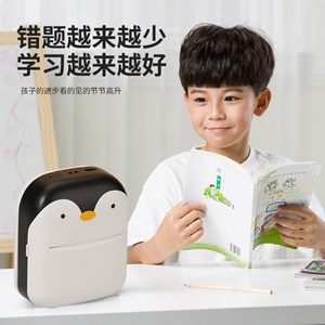 مینی پرینتر جیبی بدون نیاز به جوهر طرح پنگوئن _اسباب بازی دیجیتال