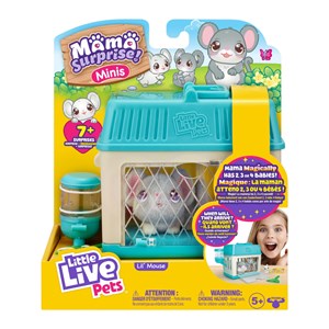 عروسک رباتیک موش موشک ماما سورپرایز Little Live Pets سری Mini مدل Moose - Little Live Pets - Mama Surprise Minis - Lil Mouse_عروسک رباتیک