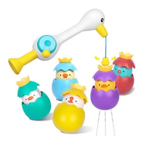 اسباب بازی حمام ماهیگیری مغناطیسی جوجه اردک 5 عددی _اسباب بازی نوزادی