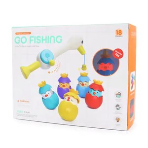 اسباب بازی حمام ماهیگیری مغناطیسی جوجه اردک 5 عددی _اسباب بازی نوزادی