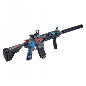تفنگ اسباب بازی شارژی تیر ژله ای آبی مدل CARBINE M416 _تفنگ اسباب بازی