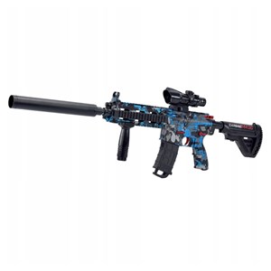 تفنگ اسباب بازی شارژی تیر ژله ای آبی مدل CARBINE M416 _تفنگ اسباب بازی