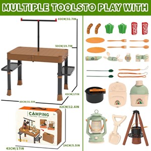 مجموعه اسباب بازی میز کمپینگ Camping Table Playset _اسباب بازی لوازم خانگی