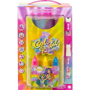 استودیوی عروسک های جادویی همراه با 50 سورپرایز مدل Mattel - Dolls - Color Reveal Gift Set Tie-Dye Fashion Maker With 2 Dolls_عروسک سورپرایزی