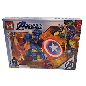 لگو مارول ربات کاپیتان آمریکا 328 قطعه مدل MG323D Captain America lego marvel_لگو