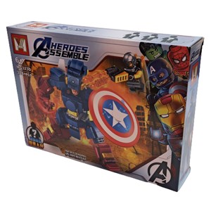 لگو مارول ربات کاپیتان آمریکا 328 قطعه مدل MG323D Captain America lego marvel_لگو