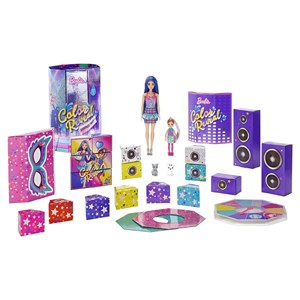 عروسک جادويی باربی همراه 50 سورپرايز مدل Mattel - Dolls - Color Reveal Surprise Party - With 50 Surprises 2 Dolls 2 Pets_عروسک سورپرایزی