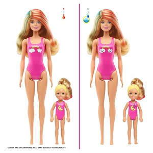 عروسک جادويی باربی همراه 50 سورپرايز مدل Mattel - Dolls - Color Reveal Slumber Party Fun Dolls and Accessories_عروسک سورپرایزی