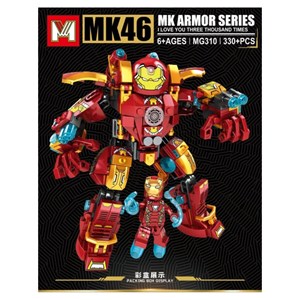لگو مارول مرد آهنی هالک باستر 330 قطعه مدل Iron Man Hulkbuster MK46 MG310_لگو