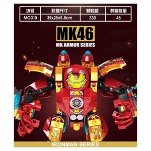 لگو مارول مرد آهنی هالک باستر 330 قطعه مدل Iron Man Hulkbuster MK46 MG310_لگو