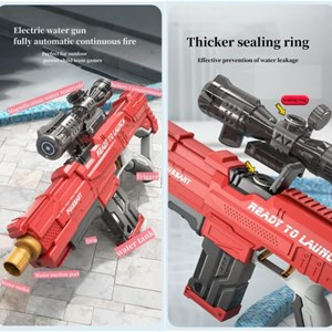تفنگ اسباب بازی آب پاش شارژی دوربین دار Electric Water Gun_تفنگ اسباب بازی
