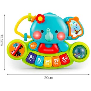 پیانو فیلی موزیکال هولی تویز مدل 3135 Hola Toys Elephant Keyboard_اسباب بازی نوزادی