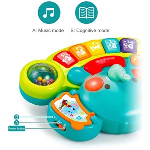 پیانو فیلی موزیکال هولی تویز مدل 3135 Hola Toys Elephant Keyboard_اسباب بازی نوزادی
