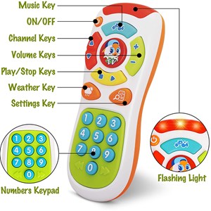 اسباب بازی موزیکال ریموت کنترل آموزشی هولی تویز مدل 3113 Hola Toys music toy remote control_اسباب بازی نوزادی