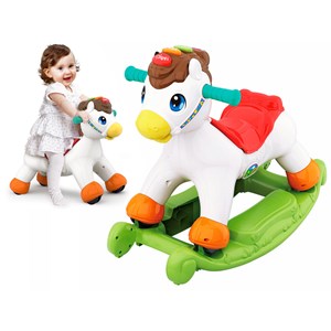 اسباب بازی موزیکال دو کاره اسب الاکلنگی هولی تویز مدل Hola Toys Rocking Horse Children's Music 987_ اسباب بازی نوزادی