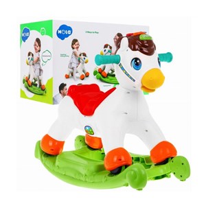 اسباب بازی موزیکال دو کاره اسب الاکلنگی هولی تویز مدل Hola Toys Rocking Horse Children's Music 987_ اسباب بازی نوزادی