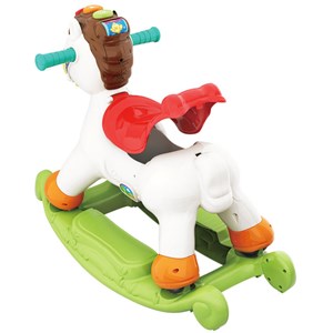 اسباب بازی موزیکال دو کاره اسب الاکلنگی هولی تویز مدل Hola Toys Rocking Horse Children's Music 987_ اسباب بازی نوزادی