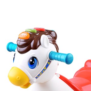 اسباب بازی موزیکال دو کاره اسب الاکلنگی هولی تویز مدل Hola Toys Rocking Horse Children's Music 987_ اسباب بازی نوزادی
