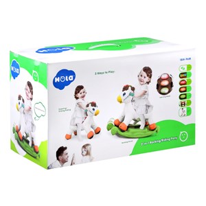 اسباب بازی موزیکال دو کاره اسب الاکلنگی هولی تویز مدل Hola Toys Rocking Horse Children's Music 987_ اسباب بازی نوزادی