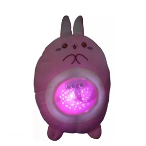 شب خواب کودک موزیکال و چراغدار طرح خرگوش صورتی Baby Animal Music Projection lamp_اسباب بازی نوزادی