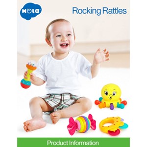 جغجغه دندانگیر رنگارنگ 10 عددی هولی تویز Hola Toys مدل 939_اسباب بازی نوزادی